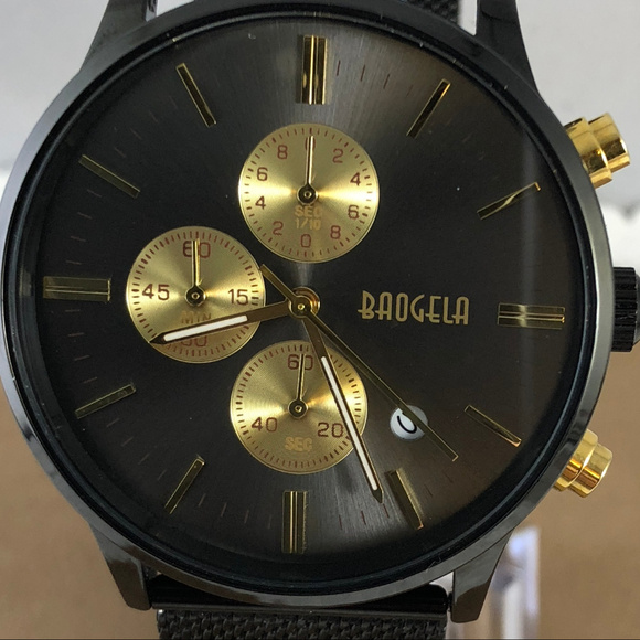 BAOGELA Other - Mens BAOGELA Sports Chronograph Quartz Watch Black